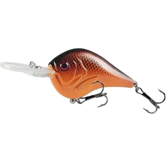 5pc Multicolored Crankbait Freshwater Fishing Lure Plastic Bait Tackle Hooks - Picture 7 of 10